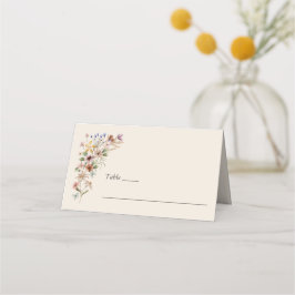 Cartão De Mesa Floral Boho Vintage