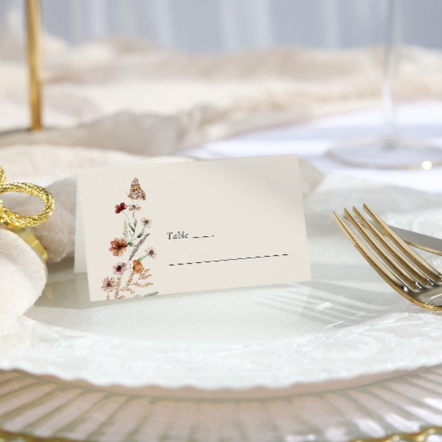 Cartão De Mesa Floral Boho Wedding (Floral Boho Wedding Place Card
)