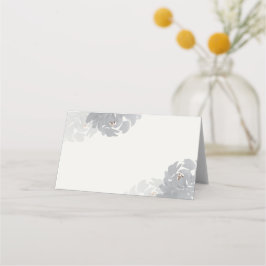 Cartão De Mesa Floral de blooms em aquarela