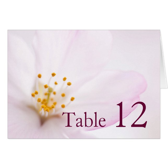 Cartão de Mesa Floral de Luxury Elegant Bloom (Frente Horizontal)
