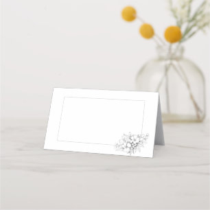 Cartão De Mesa Floral minimalista
