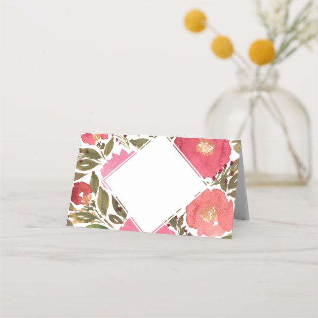 Cartão De Mesa Flores de Sangue (Frente)