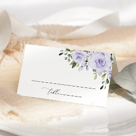 Cartão De Mesa Flores Roxas, Flores de Lilás, Casamento Floral