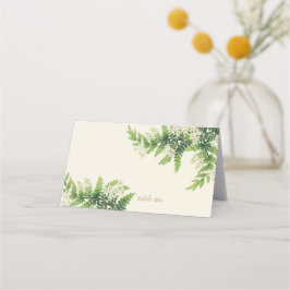 Cartão De Mesa Flowering Ferns Wedding