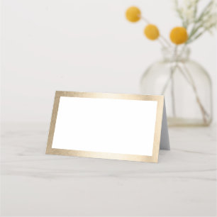 Cartão De Mesa fronteira dourada do luxo recepção de casamento de