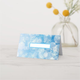 Cartão De Mesa Fundo do floco de neve