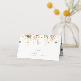 Cartão De Mesa Garden Flowers Botanical Bridal Shower Place Card