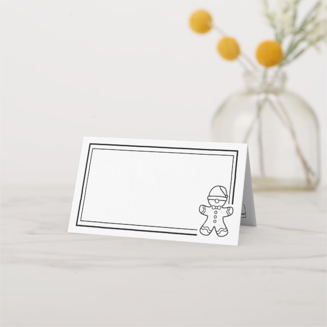 Cartão De Mesa Gingerbird Man (Frente)