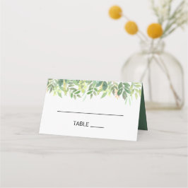 Cartão De Mesa Greenery Summer Destination Place Card