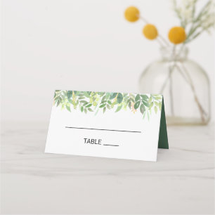 Cartão De Mesa Greenery Summer Destination Place Card