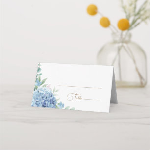 Cartão De Mesa hidrangea azul
