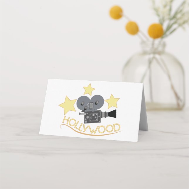 Cartão De Mesa Hollywood (Frente)