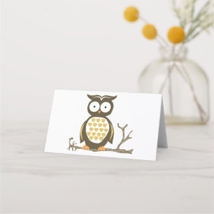 Cartão De Mesa Hoot Owl