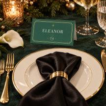 Jantar de Natal de Gravata Preta Esmeralda Verde &