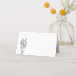 Cartão De Mesa Janto de espaguete