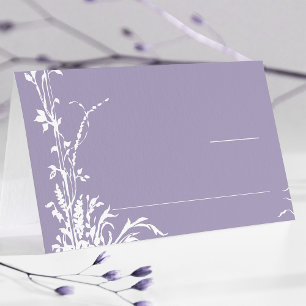 Cartão De Mesa Jardim Botânico Romântico Casamento Lavanda
