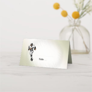 Cartão De Mesa Jogador de futebol RB / Design de esportes