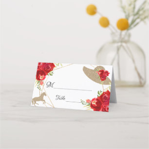 Cartão De Mesa Kentucky Derby Wedding Mesa Place Card
