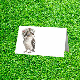 Cartão De Mesa   Kookaburra Pequeno Caprichoso