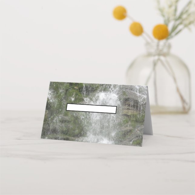 Cartão De Mesa La Chute Waterfall no Parque Nacional de Forillon (Frente)