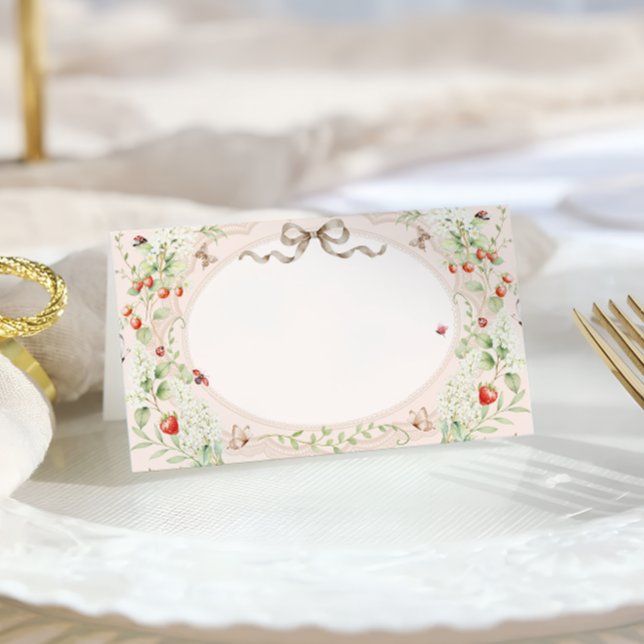 Cartão De Mesa Little Love Bug Nature Place Card (Criador carregado)