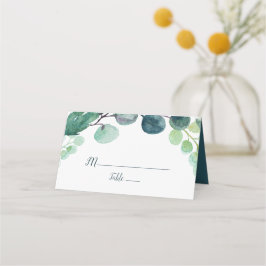 Cartão De Mesa Lush Greenery e Eucalyptus Wedding