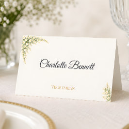 Cartão De Mesa Luxo Flor de Bebê Respiração Floral Casamento