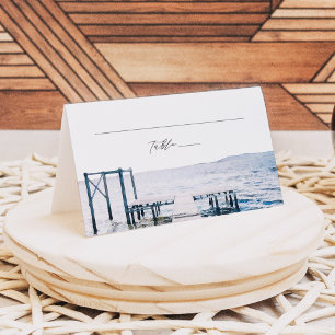 Cartão De Mesa MAIRI Lago Pier Ocean Placas De Destino