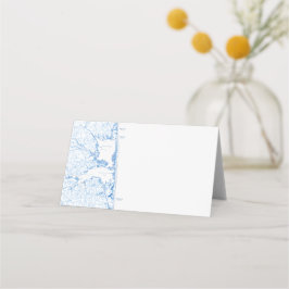 Cartão De Mesa Mapa de Delaware da Praia Rehoboth dobrado