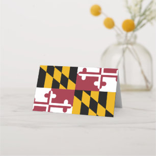 Cartão De Mesa Maryland Flag