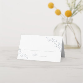 Cartão De Mesa Mesa de Casamento Azul Botânico do Branch Folha El