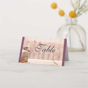 Cartão De Mesa Mesa De Casamento Da Rustic Milk Can Country