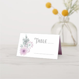 Cartão De Mesa Mesa de Casamento de Buquê de Aquarela ID654
