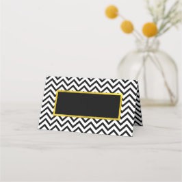 Cartão De Mesa Mesa de Casamento de Elegância Moderna Chevron