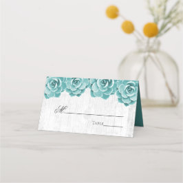Cartão De Mesa Mesa De Casamento De Elegante Floral Suculente Rus