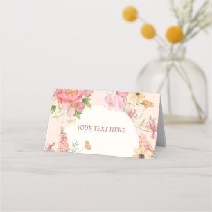 Cartão De Mesa Mesa de casamento de manteiga floral de água