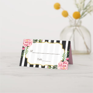 Cartão De Mesa Mesa de Casamento de Quadros Dourados com Faixa Fl