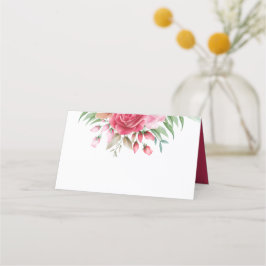 Cartão De Mesa Mesa de Casamento Leve e Rosa Rosa Escuro