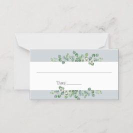 Cartão De Mesa Mesa de Casamento Moderno Eucalyptus