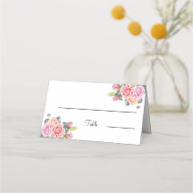 Mesa de Casamento Personalizado da Flor Rosa Elega