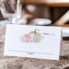 Cartão De Mesa Mesa de Chá de fraldas de Abóbora