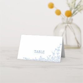 Cartão De Mesa Mesa de Toile de Jouy de Chinoiserie Azul