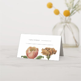 Cartão De Mesa Mesa Floral de Casamento Chic Rustic