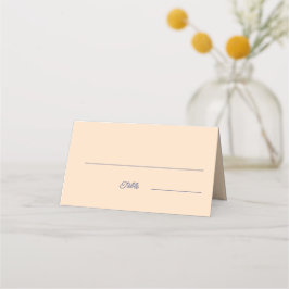 Cartão De Mesa Mesa Personalizada de Casamento Simples Beige