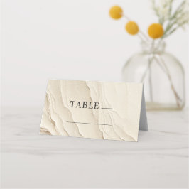Cartão De Mesa Mesa Texturizada Boêmia Creme Marfim