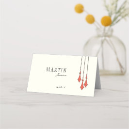 Cartão De Mesa Midnight Autumn Folded Place Card