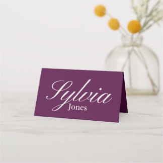 Cartão De Mesa Minimalist Wedding folded table escort card