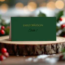 Cartão De Mesa Modern Christmas Place Card | Holiday Luxe Collect