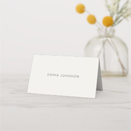 Cartão De Mesa Modern Minimal Monogram Wedding