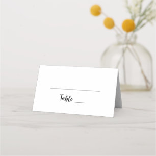 Cartão De Mesa Monograma de Casamento Floral Botânico Divertido N